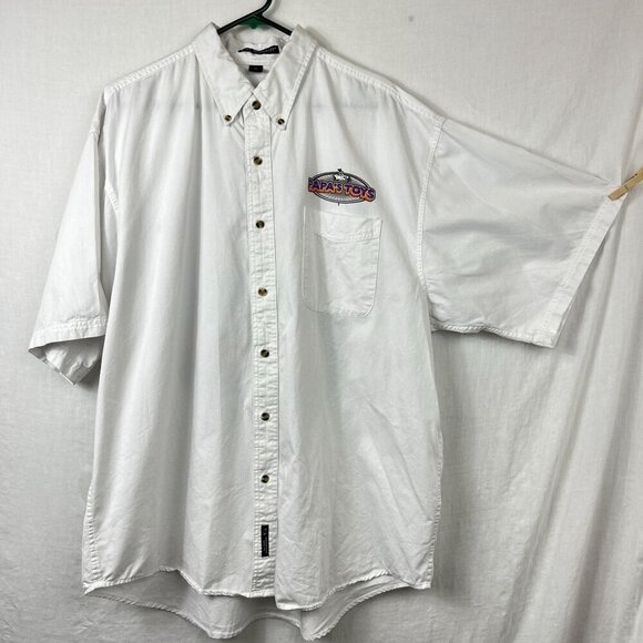 Papa's Toys Classic Car Short Sleeve Button Graphic Shirt Mens 2X Hot Rod Garage - Picture 5 of 12